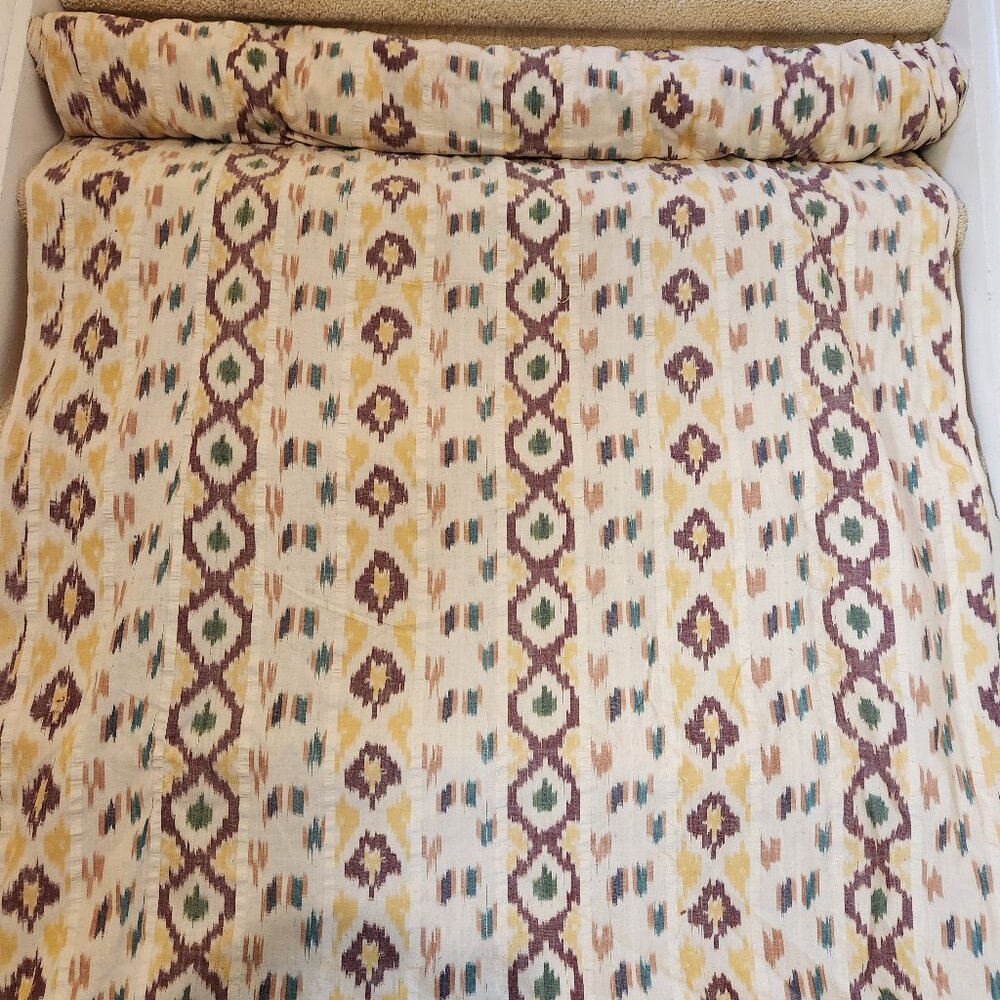 Ikat Linen or linen blend by the meter